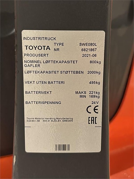 Toyota SWE080L 4 of 4