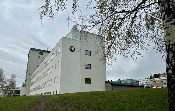 Kontor på fylkeshuset i Tromsø
