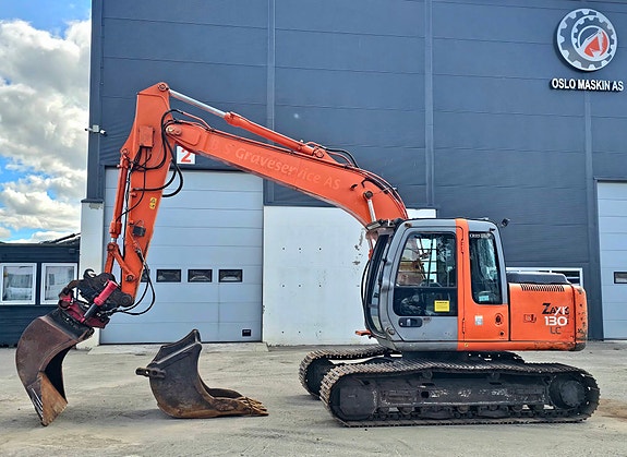 Hitachi ZX130LCN, 2008 mod, 12294 timer, Rotortilt og 2 skuffer. 2 of 5