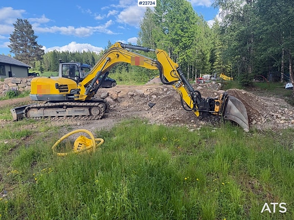 Wacker Neuson ET145 Gravemaskin m/ Rototilt og Graveskuffe – 1700 timer 5 of 5
