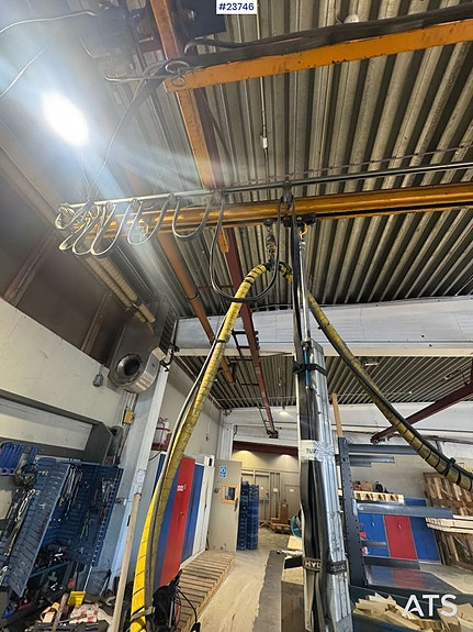 Traverskran  - 30 meter skinnegang + hengepresser 8 of 13