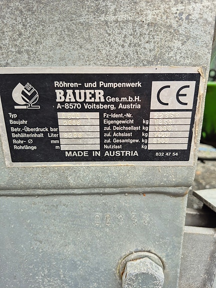 Bauer V6 OU Vakuum Gjødselvogn 3 of 7