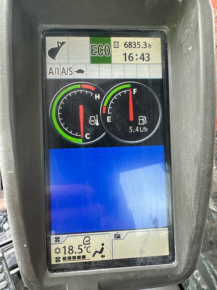 Hitachi ZX225USLC-3B med opplegg for tunnel-/gruvedrift 18 of 30