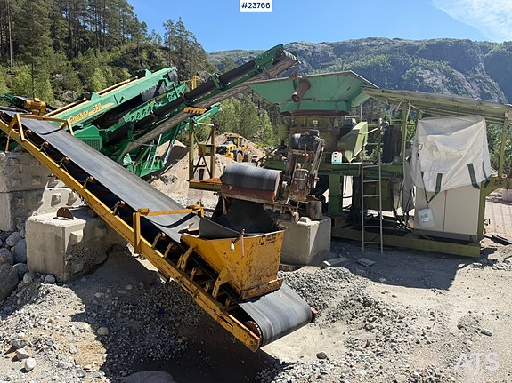 McCloskey S80 soteringsverk m/ Svedala Arbrå kon-knuser og Dieselaggregat 28 of 30
