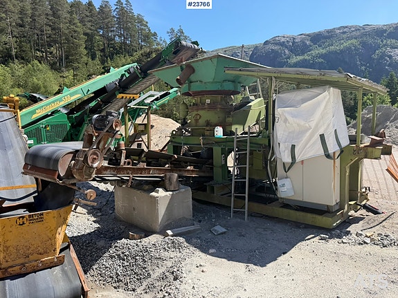 McCloskey S80 soteringsverk m/ Svedala Arbrå kon-knuser og Dieselaggregat 29 of 30