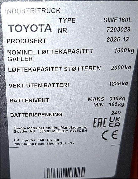 Toyota SWE160L 5 of 5