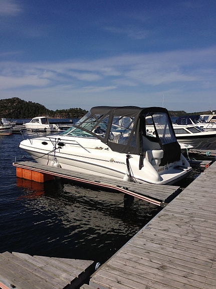 SeaRay Sundancer 240 med defekt starter selges på sommersalg 3 of 5