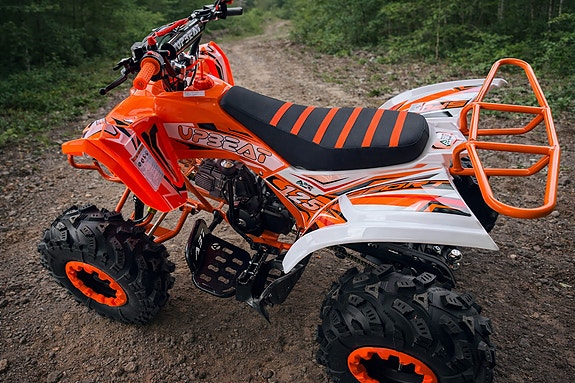 4W-Moto Poseidon 2 - NY stor, solid og velustyrt 125cc (3+1) for barn/ungdom m/hengerfeste 10 of 17