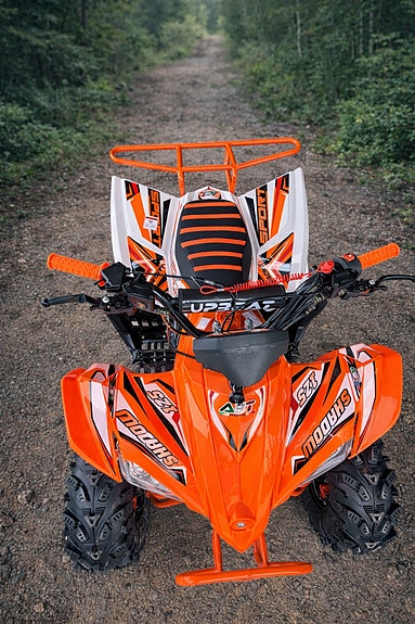 4W-Moto Poseidon 2 - NY stor, solid og velustyrt 125cc (3+1) for barn/ungdom m/hengerfeste 6 of 17