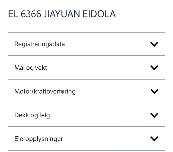 Andre EL-BIL/MC/JIAYUAN EIDOLA/KJØRES MED BILLAPP! KUN 1 EIER 2019, 35 200 km, 49 900 kr 22 of 27