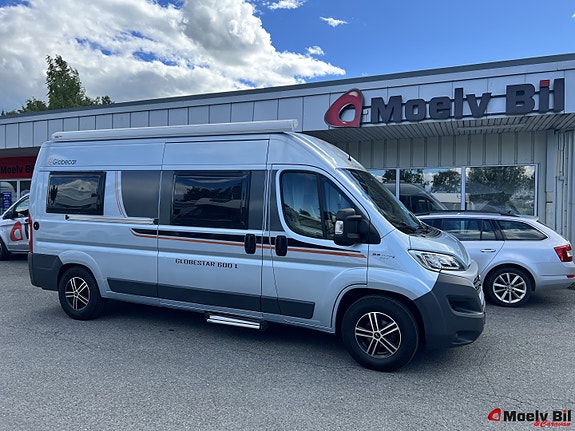 Pøssl GLOBESTAR 600L-MARKISE-AUTOMAT-HENGERFESTE-LANGSGÅENDE SENGER-UNDER 6 METER-VELHOLDT++