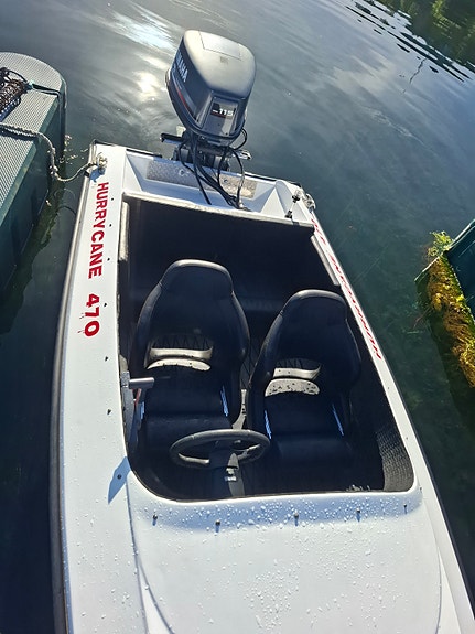 Hurrycane 470 m/ Yamaha 115 V4, hydraulisk styring og heis! 4 of 5
