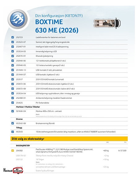 Knaus BOXTIME 630 ME 180HK|Luft|Solcelle|Lithium 15 of 30