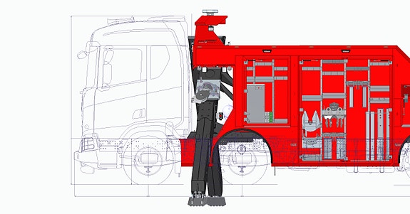 Scania R770 DE GROOT DGT 26000W SIDESTØTTEBEIN 14 of 22