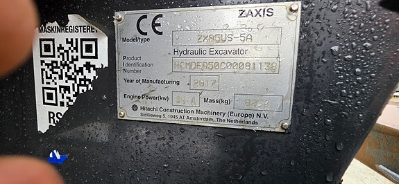 Hitachi zx85us-5a 2 of 5