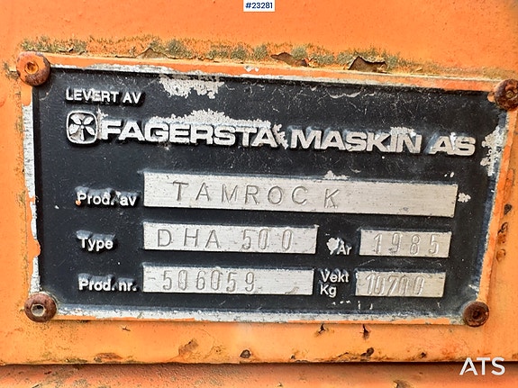 Tamrock DHA500 Borerigg. 10 of 30
