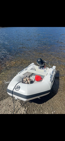 Quicksilver gummibåt med 2.5 hk Mercury selges 5 of 5