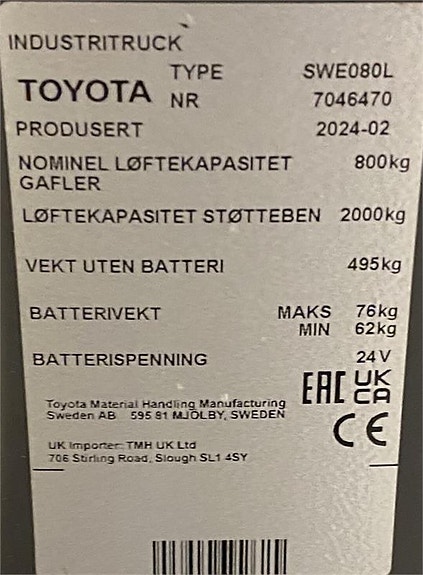 Toyota SWE080L 4 of 4