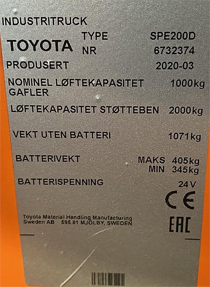 Toyota SPE200D 4 of 4