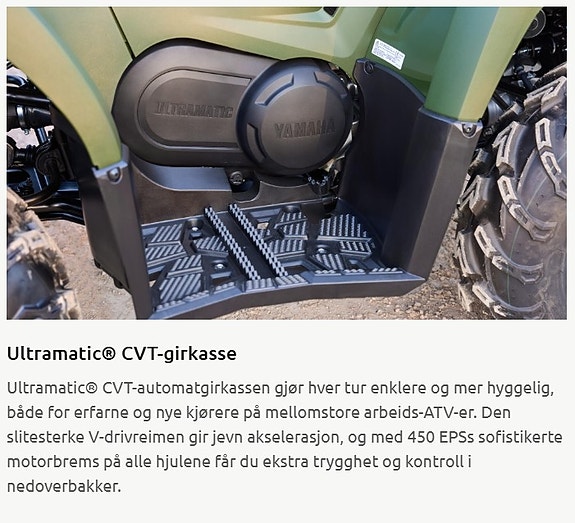 Yamaha Kodiak 450 EPS TA registrert (16 år traktor) 14 of 14