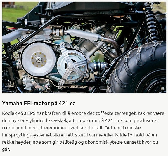 Yamaha Kodiak 450 EPS TA registrert (16 år traktor) 13 of 14