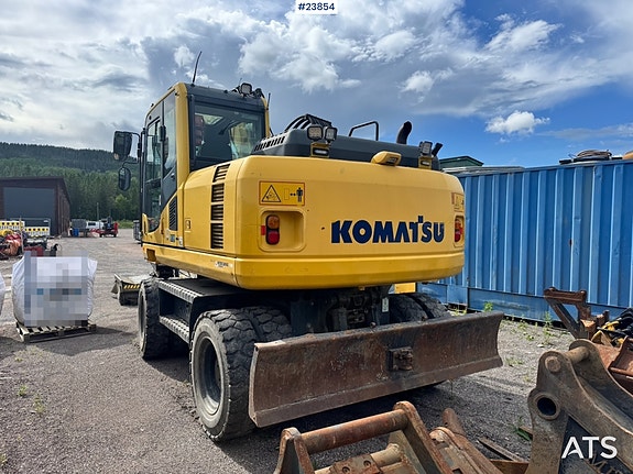 Komatsu PW160-8 Hjulgraver m/ Rototilt og Pusseskuffe. 5 of 5