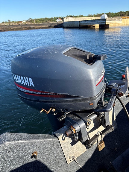 River 350 med 9,9 Yamaha totakter 4 of 4