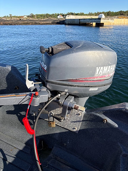 River 350 med 9,9 Yamaha totakter 3 of 4
