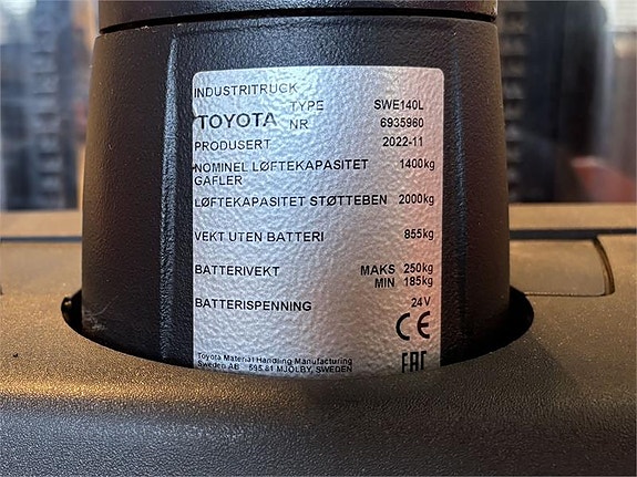 Toyota SWE140L 4 of 4