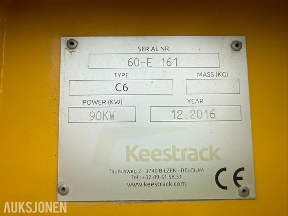 Keestrack C6 2-dekket sikteverk med kun 4 079 timer 14 of 15