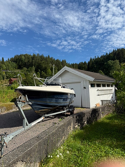 Uttern med Mariner 75kh 2t og henger 2 of 5
