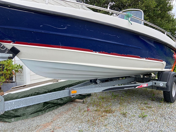 WHITE VIKSUND 420 med 40 hk MERCURY og 2016 mod TYSSE Båttralle 6 of 7