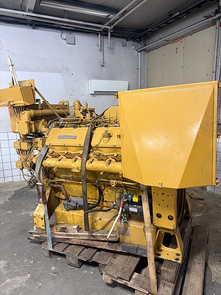 Caterpillar 3412 V12 marinedieselmotor – 730 HK – Fungerende ved demontering 4 of 5