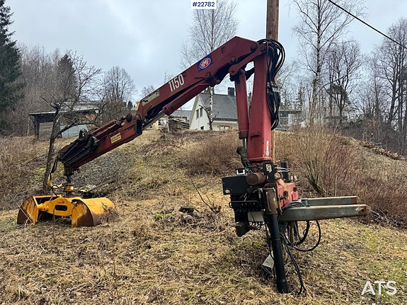 HMF 1150 Kran m/ Grabb. 2 of 5