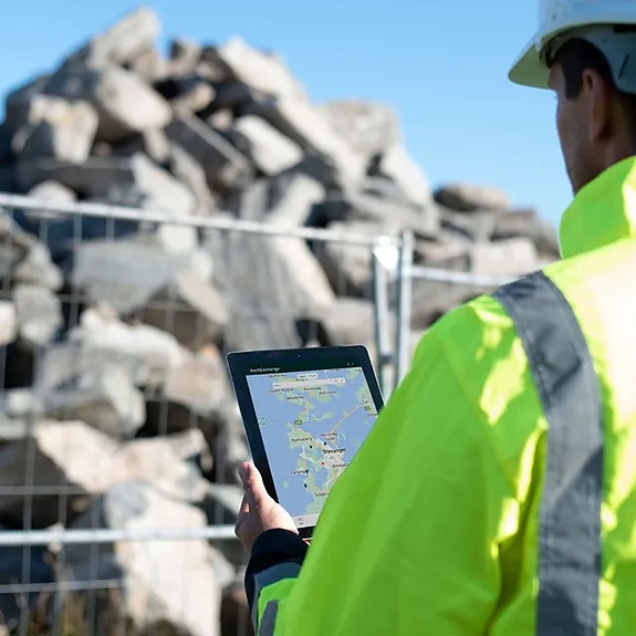 Vi lager software for gjenbruk av steinmasser