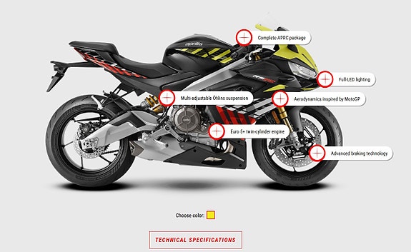 Aprilia RS660 FACTORY TOPPMODELL! ENDELIG TILBAKE PÅ LAGER! 2 of 5