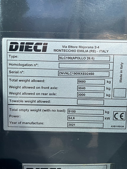 Dieci Apollo 26.6 17 of 19