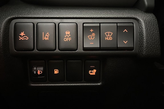 Brytere til Frontkollisjonsvarsler, Vinglevarlser, ESP, Head-up display, osv...