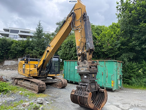 Caterpillar 326FLN gravemaskin m/oilquick, klype, pusseskuffe, dieseltank, magnet, betongknuser, tannskuffe og pigghammer 5 of 5