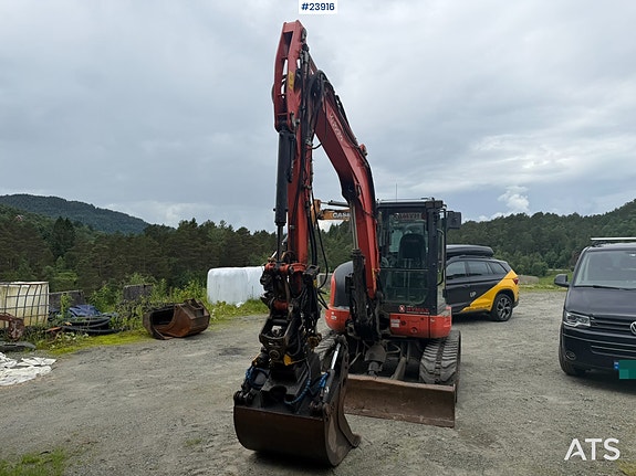 Kubota KX057-4 Gravemaskin m/ tannskuffe,skuffe m/klype, pigghammer, pusseskuffe og rototilt 4 of 5