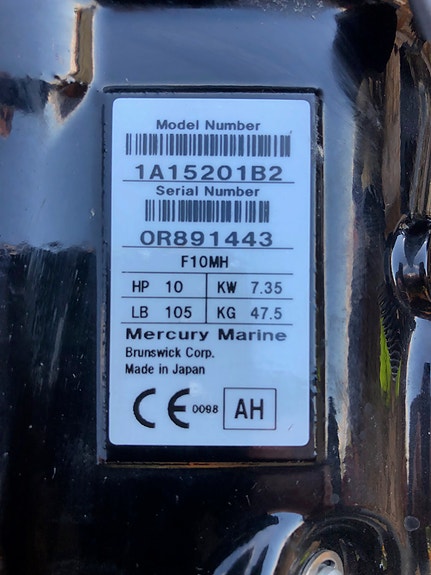 14'  Askeladden, 10(15) hk motor og båthenger, totalt ca. 350 kg 2 of 2