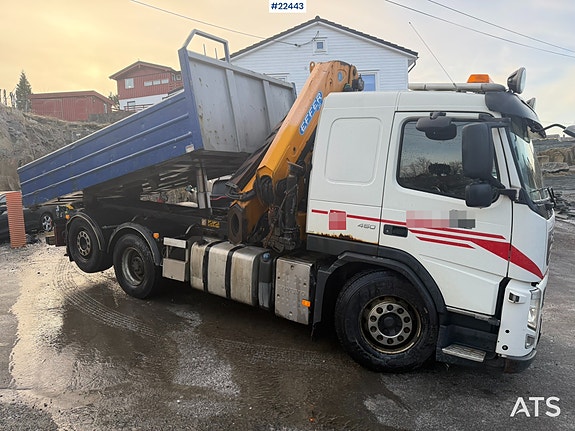 Volvo FM kranbil m/tipp og 26.5 t/m Effer kran m/ grabb og rotator 2 of 5