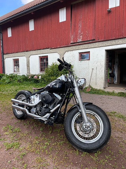 Harley-Davidson FLSTF Fat Boy Bobber Custom 4 of 5