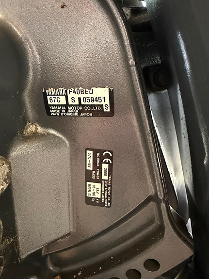 Yamaha 40 hk kort stamme 3 of 5