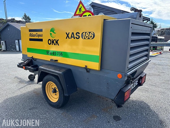 Atlas Copco XAS 186 Mobil Kompressor – 2004 – Ca. 3 523 timer 3 of 5