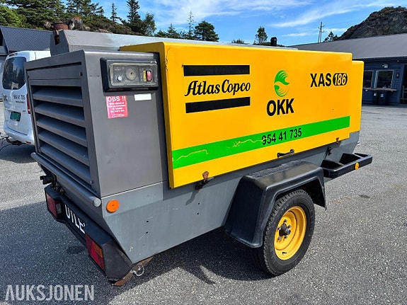 Atlas Copco XAS 186 Mobil Kompressor – 2004 – Ca. 3 523 timer 5 of 5