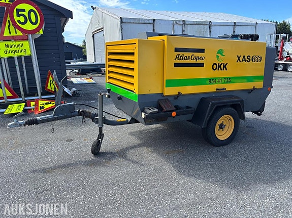 Atlas Copco XAS 186 Mobil Kompressor – 2004 – Ca. 3 523 timer 2 of 5