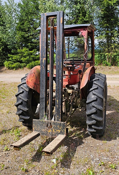 Massey Ferguson Mf 30 m palleløfter og en slåmaskin. 2 of 5