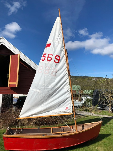 Seilbåt 11 fot - veldig lite brukt 4 of 5