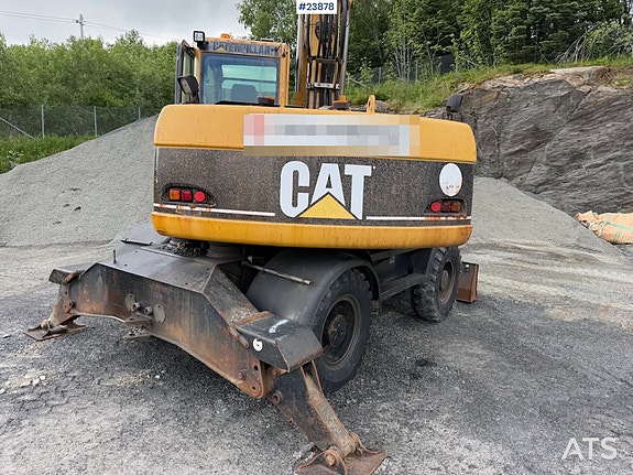 Caterpillar M313C hjulgraver m/ 2 skuffer og rototilt. SE VIDEO 4 of 5